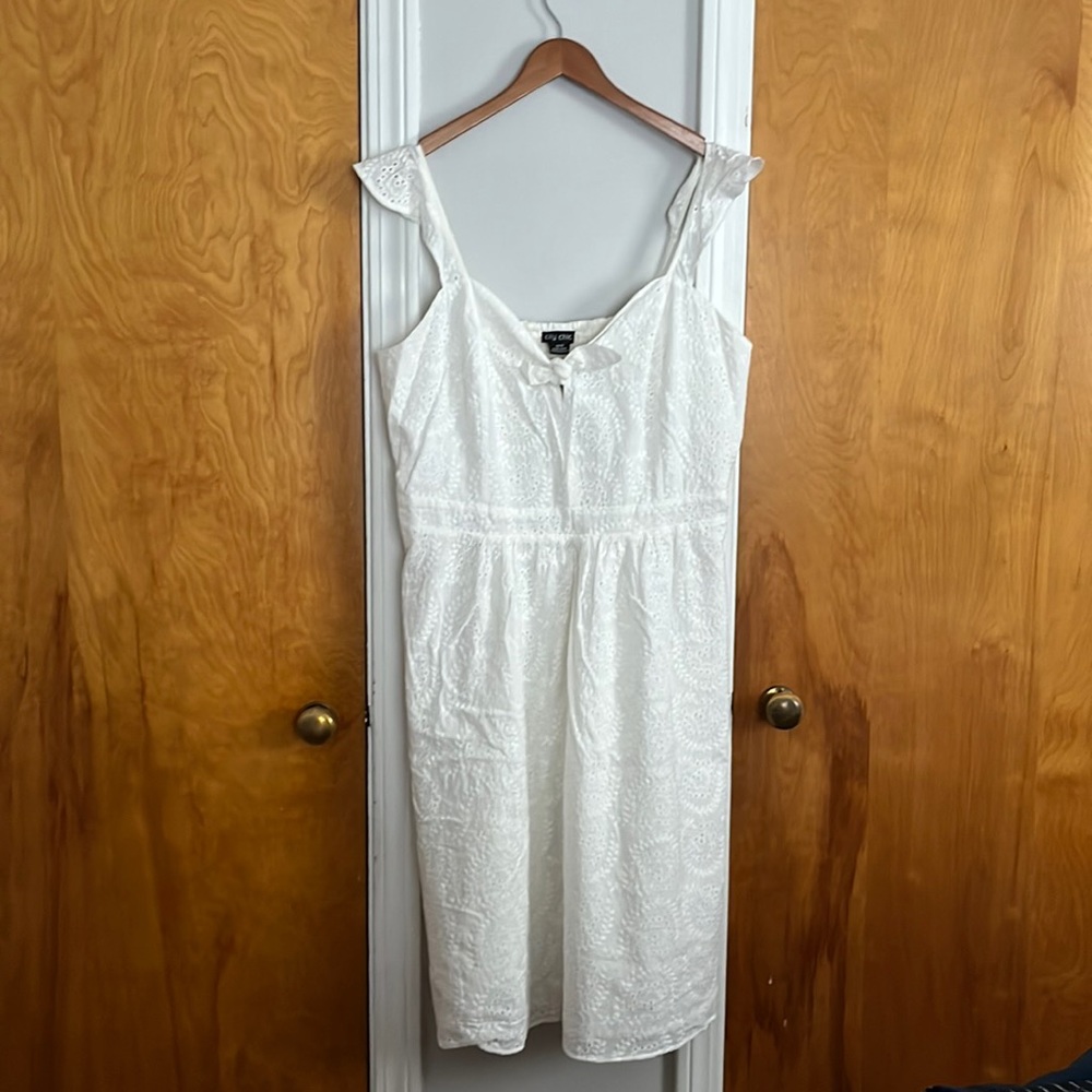 NWT City Chic 18W white eyelet dress